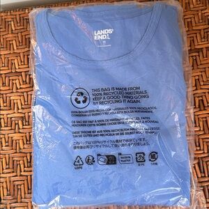 Land’s End Pink and White Striped Pajama Set in Petite XS 2-4